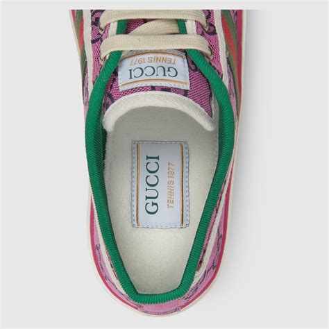 gucci tennis pink|pink gucci sneakers for women.